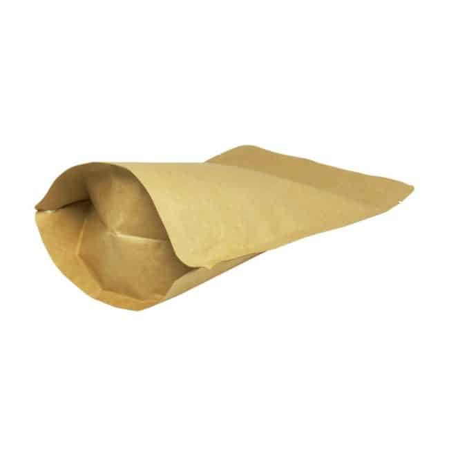 Kraft Dispensary Portion Window Bags with Gusset Bottom  (5-in x 8-in) *